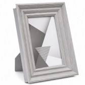 Porta Retrato de Mesa Madeira 15x20 Cinza Moldura Decorativa