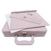Estojo com Álbum 15x21 ou 20x25 Montável Rosa Linha Quality