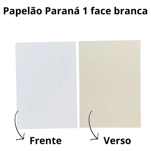 Papelão Parana Face Branca 1.9mm - 80x100cm 5 Folhas