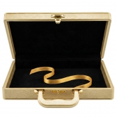Estojo Maleta Linha Premium para Álbuns 20x30cm - Dourado