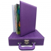 Estojo com Álbum 15x21 ou 20x25 Montável Roxo Linha Quality