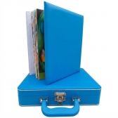 Estojo com Álbum 15x21 ou 20x25 Azul Montável Linha Quality