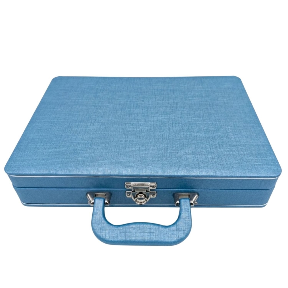 Estojo Maleta Linha Premium para Álbun 20x30cm Linha Quality - Azul