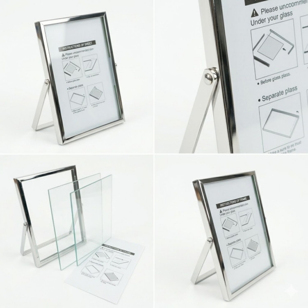 Porta-Retrato Minimalista Silver metal