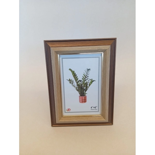 Porta Retrato de Mesa Classic Walnut & Gold