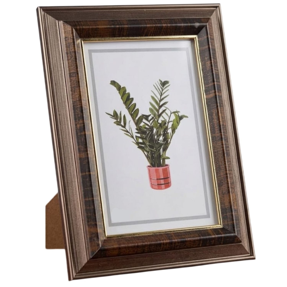 Porta Retrato 10X15 Madeira Rustica Classico Borda Elegante