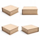 Papelão cinza Caixa corte e vinco 15x15x8cm Kit 20Un Horlle