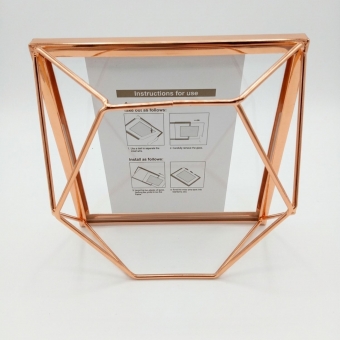 Porta Retrato Aramado Geométrico 15x15