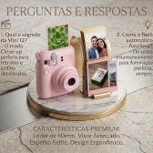 Câmera instantânea Fujifilm Instax Mini 12 - Rosa