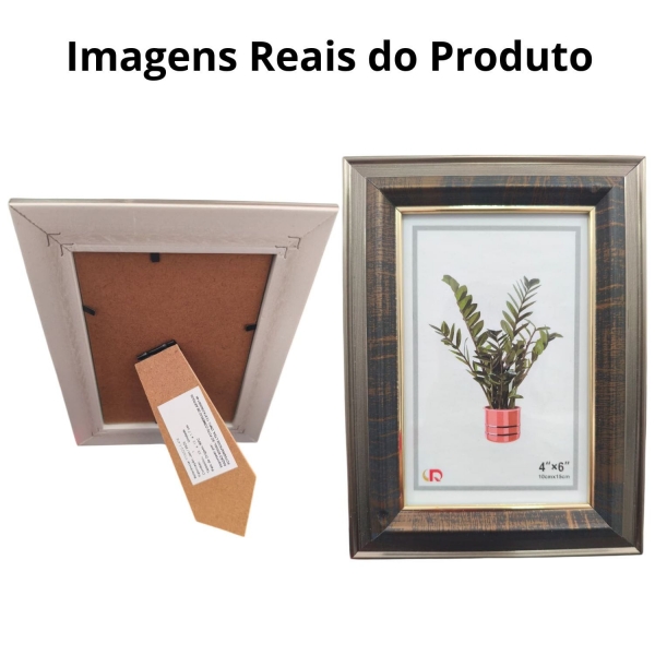 Porta Retrato 10X15 Madeira Rustica Classico Borda Elegante