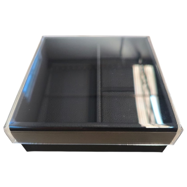 Caixa Porta Pendrive e Mimo Premium Tampa Acrílica - Preto