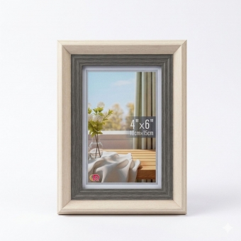 Porta Retrato de Mesa Duo Rustic 10x15cm