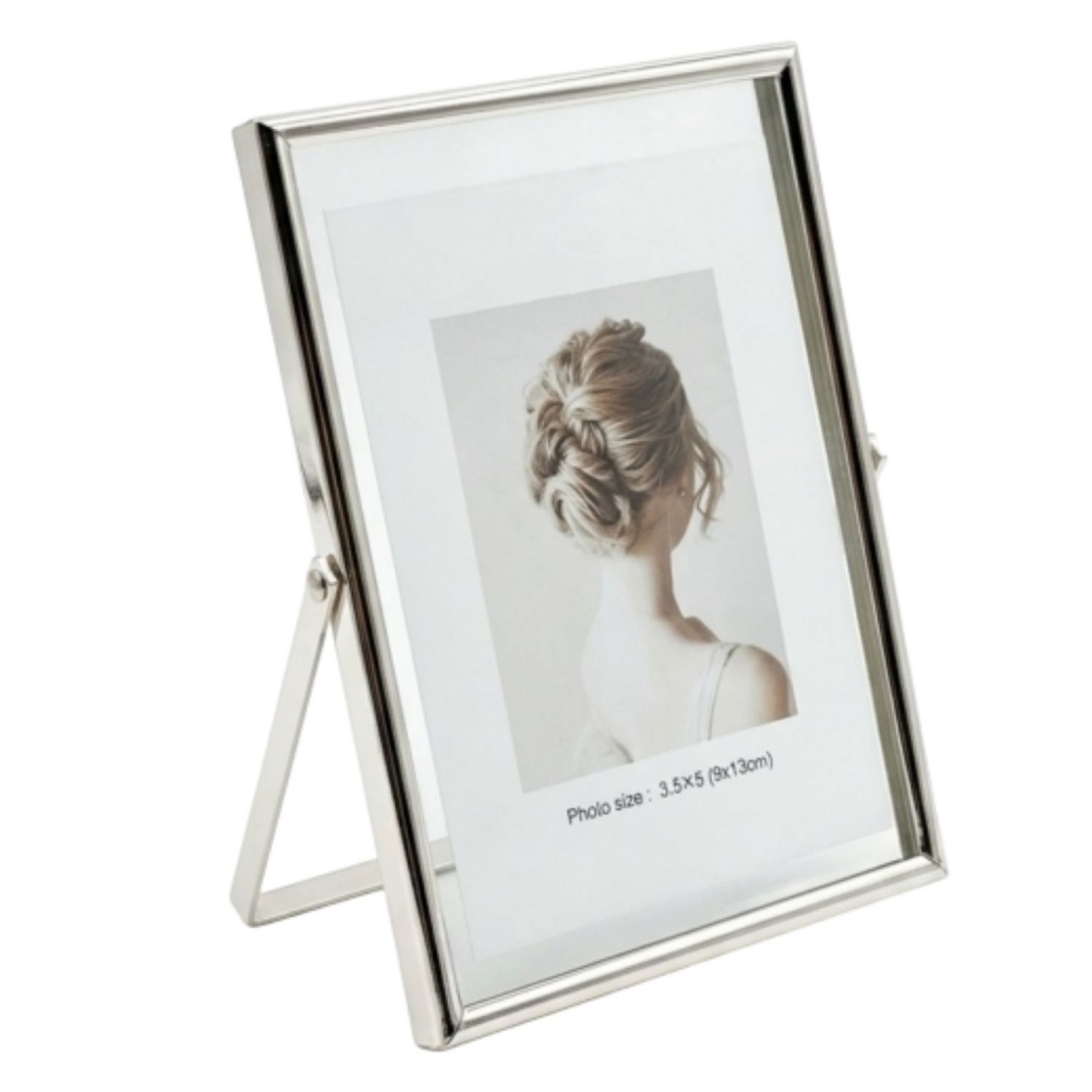 Porta Retrato Minimalista Silver metal 10x15cm