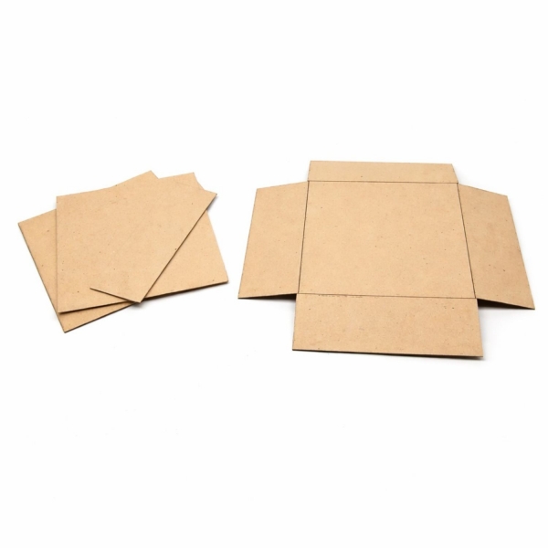 Papelão cinza Caixa corte e vinco 15x15x5 Kit 20Un Horlle