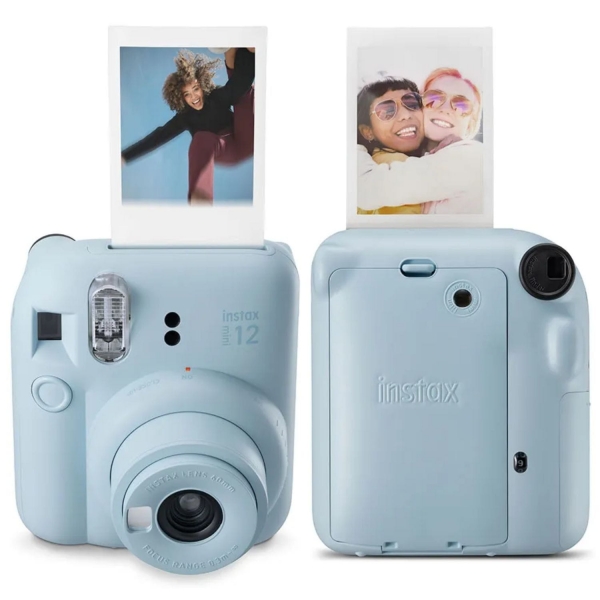 Kit Camera Instax Mini 12 com 10 fotos e Bolsa Exclusiva - Azul