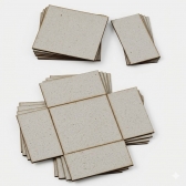 Papelão cinza - Caixa corte e vinco 15x15x5 Horlle - Kit 06 Un