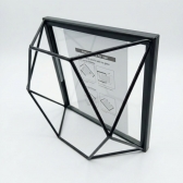 Porta Retrato Aramado Geométrico 15x15 - Black Piano
