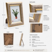 Porta Retrato de Mesa Imperial Gold 10x15 - Dourado