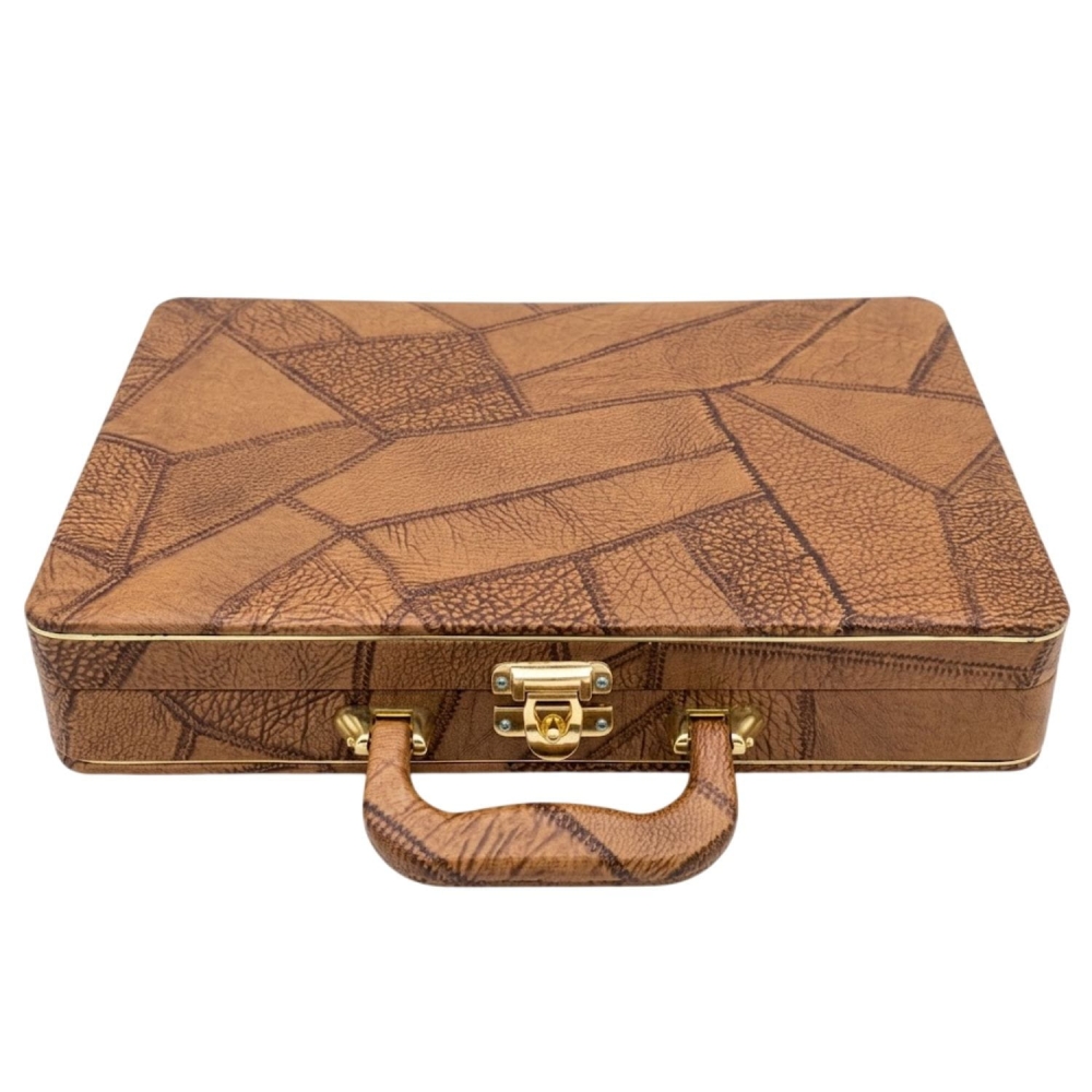 Estojo Maleta Premium de Luxo para Álbum 20x30cm - Marrom