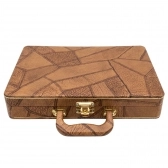 Estojo Maleta Premium de Luxo para Álbum 20x30cm - Marrom