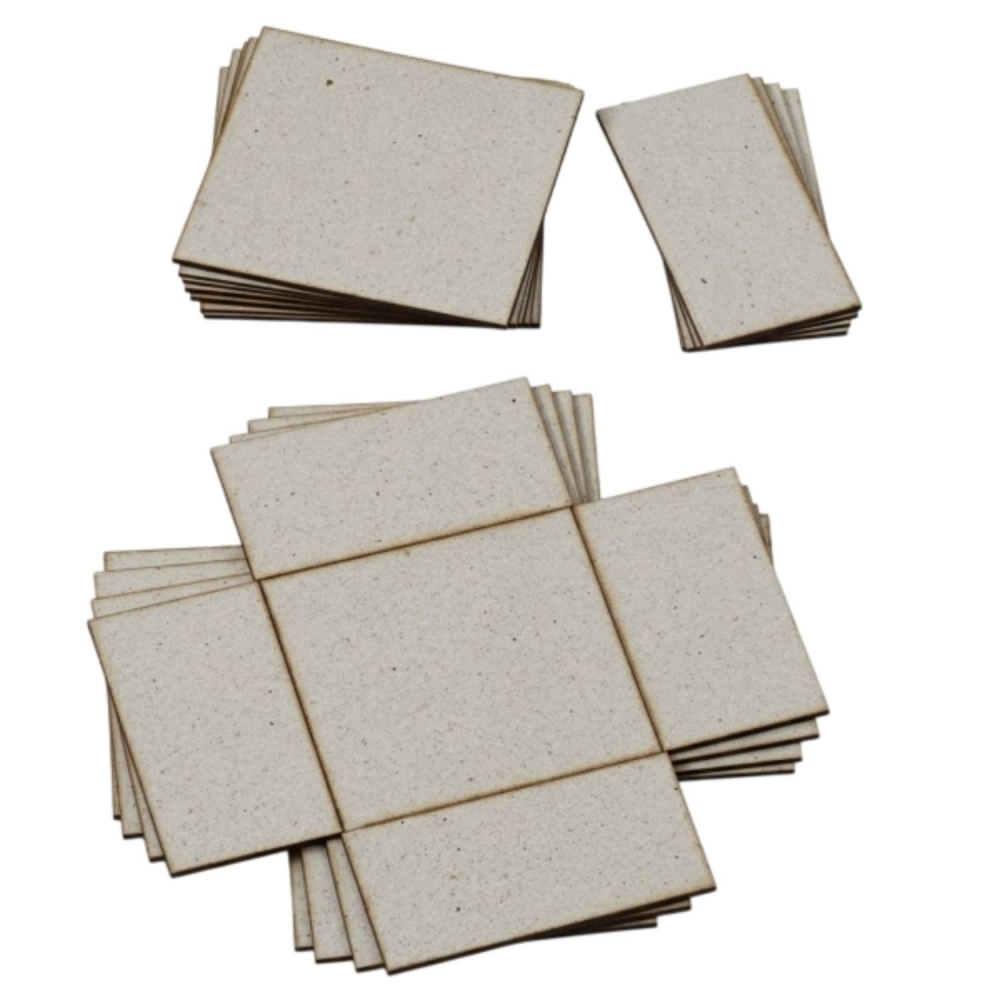 Papelão cinza Caixa corte e vinco 15x15x5 Kit 20Un Horlle
