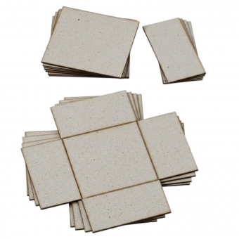 Papelão cinza Caixa corte e vinco 15x15x5 Kit 20Un Horlle