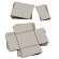 Papelão cinza Caixa corte e vinco 15x15x5 Kit 20Un Horlle