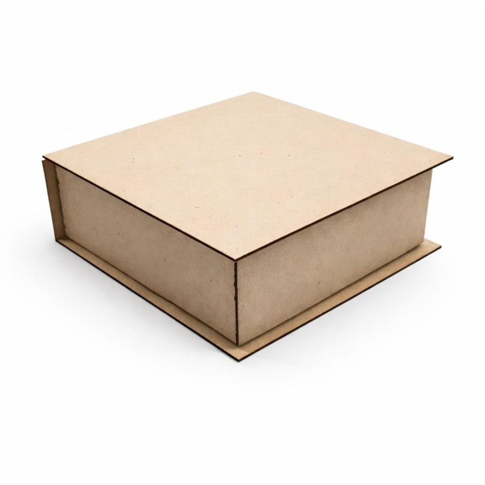 Papelão cinza Caixa corte e vinco 15x15x8 Kit 04Un Horlle