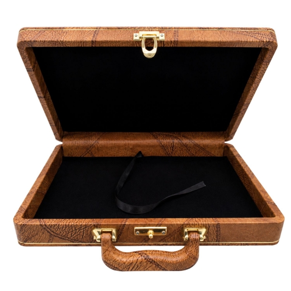 Estojo Maleta Premium de Luxo para Álbum 20x30cm - Marrom