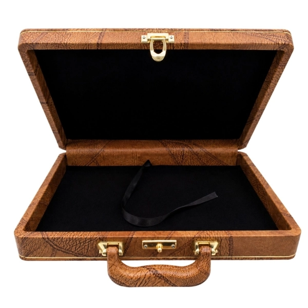 Estojo Maleta Premium de Luxo para Álbum 20x30cm - Marrom