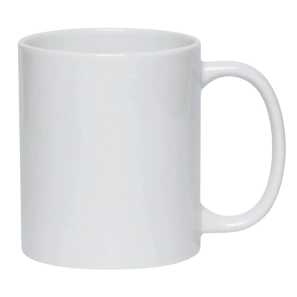 Caneca de Cerâmica Branca Lisa para Sublimação 325ml
