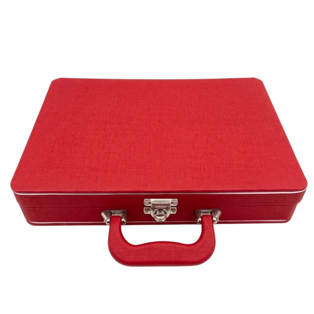 Estojo Maleta Linha Premium para Álbun 20x30cm Linha Quality - Vermelho