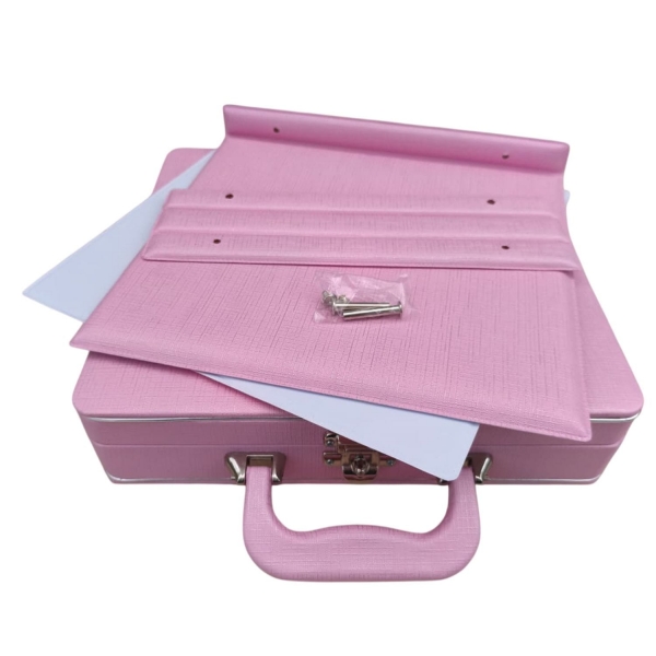 Estojo com Álbum 15x21 ou 20x25 Rosa Montável Linha Quality
