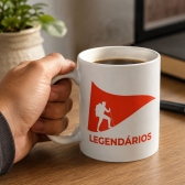 Caneca Copo Xícara Cerâmica Legendarios