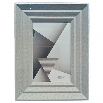 Porta Retrato de Mesa Madeira 15x20 Cinza Moldura Decorativa