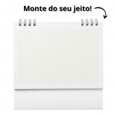 Calendário Expositor 14 Fotos 10x15cm Autocolante Branco