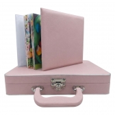 Estojo com Álbum 15x21 ou 20x25 Montável Rosa Linha Quality