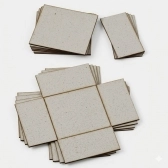 Papelão cinza Caixa corte vinco 20x15x9cm Kit 10Un Horlle