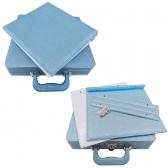 Estojo com Álbum 15x21 ou 20x25 Montável Azul Linha Quality