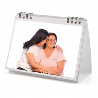 Expositor para 14 fotos 10x15cm autocolante Branco