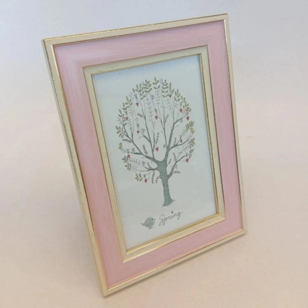 Porta Retrato de Mesa Soft Pink & Gold 15x20