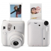 Kit Camera Instax Mini 12 com 10 fotos e Bolsa Exclusiva - Branco