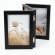 Porta Retrato Triplo Articulado Wood Trio 10x15 - Preto