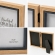Porta Retrato Duplo Articulado Pinus madeira natural MDF