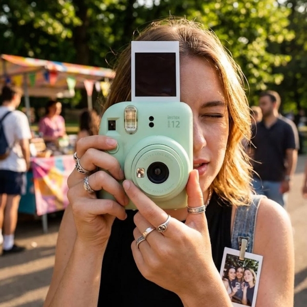 Câmera instantânea Fujifilm Instax Mini 12 - Verde