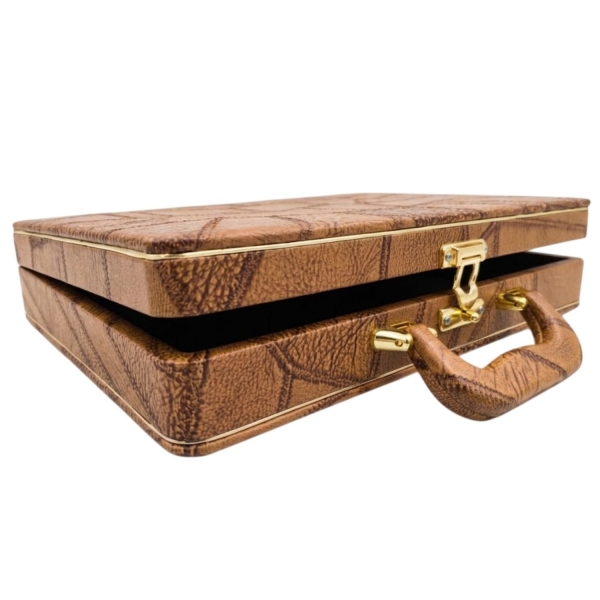 Estojo Maleta Premium de Luxo para Álbum 20x30cm - Marrom