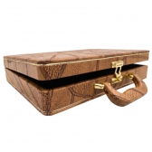 Estojo Maleta Premium de Luxo para Álbum 20x30cm - Marrom