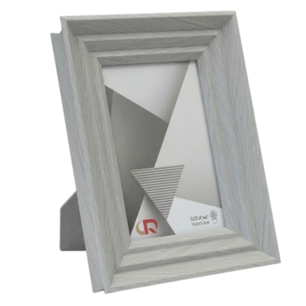 Porta Retrato de Mesa Grey Matte 10x15