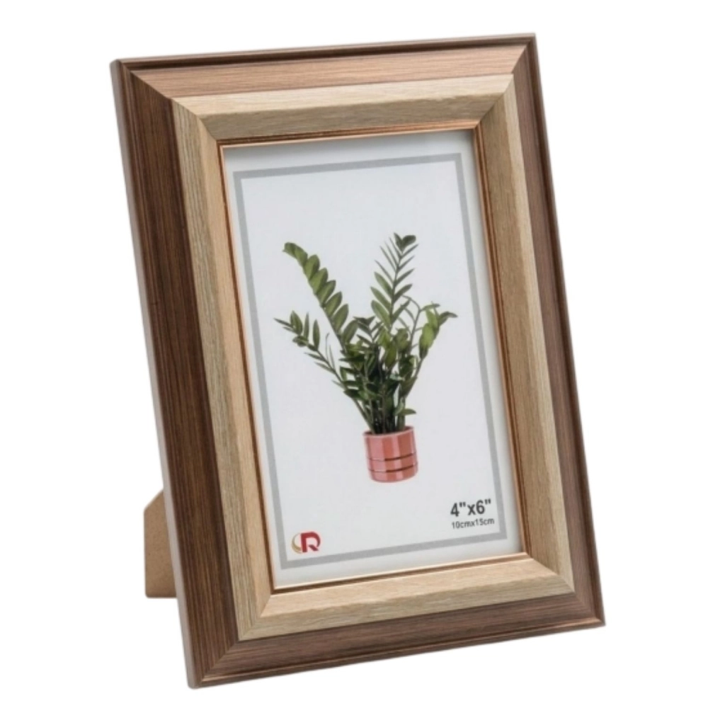Porta Retrato de Mesa Classic Walnut & Gold