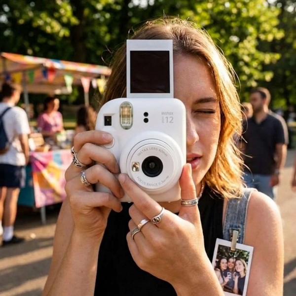 Câmera instantânea Fujifilm Instax Mini 12 - Branco